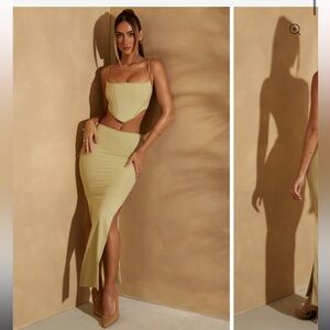 Oh Polly Sage Green Skirt Set